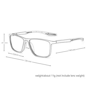 Jiojew ультра легкие спортивные очки для близорукости студенческие очки по рецепту TR90 оптическая оправа для очков для мужчин - Product Image 5