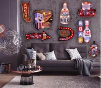 Panneau lumineux néon Led décoratif, vente en gros, 1 pièce, pour Pub, Bar, Restaurant, café