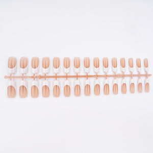 Prensa acrílica para <span class=keywords><strong>uñas</strong></span>, 15 tamaños, Punta francesa, <span class=keywords><strong>mate</strong></span>, desnuda, cuadrado medio, puntas de <span class=keywords><strong>uñas</strong></span> prediseñadas, prearchivadas, 150 unids/caja - Product Image 2