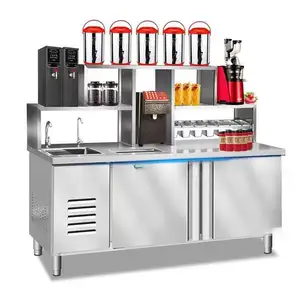 Commercial Multifunction all set bubble tea equipment bar milk tea counter Voltage 220v/380v ice cream bar counter