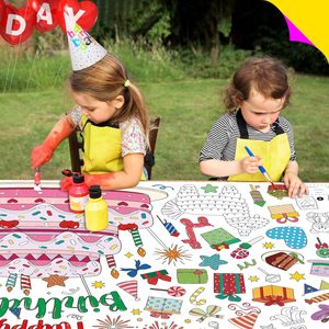 Póster <span class=keywords><strong>de</strong></span> Colorear <span class=keywords><strong>de</strong></span> <span class=keywords><strong>Cumpleaños</strong></span> con Logotipo Personalizado, Papel Offset, Película Educativa Laminada, Papel <span class=keywords><strong>de</strong></span> Actividades Grande, Pintura y Dibujo DIY para Niños - Product Image 3
