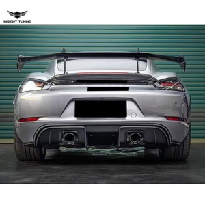 Kit carrosserie Hot Selling Carbon <span class=keywords><strong>GT4</strong></span> <span class=keywords><strong>RS</strong></span> GT4RS pour <span class=keywords><strong>Porsche</strong></span> <span class=keywords><strong>718</strong></span> 982 Cayman <span class=keywords><strong>Boxster</strong></span> Facelift - Kit de conversion avec aileron et pare-chocs - Product Image 5