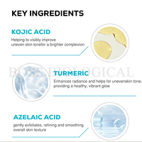 Personnalisation du sérum au curcuma à l'acide kojique Sérum à l'acide azélaïque Sérum éclaircissant pour les taches brunes Correcteur de teint