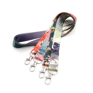 Factory Supplier Custom universal cell phone polyester lanyards id badge holder lace Strap Lanyard Cord Custom Logo