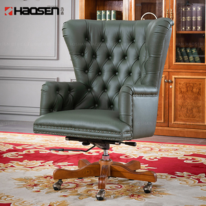 Chaise de bureau en cuir confortable de luxe meilleure grande chaise de direction d'ordinateur pour les affaires du gouvernement de studio d'étude à domicile - Product Image 3