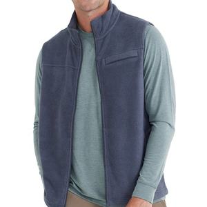 Ventes en gros de vestes sans manches de haute qualité, vêtements de sport, vestes à fermeture éclair intégrale, col montant, polaire, pour hommes - Product Image 4
