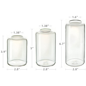 Vase à <span class=keywords><strong>fleurs</strong></span> en verre cylindrique moderne, transparent, en vrac, <span class=keywords><strong>pour</strong></span> petites <span class=keywords><strong>fleurs</strong></span> décoratives - Product Image 2