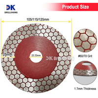 Lame de meulage diamantée 105/115/125 mm pour carrelage, lame de scie pour la coupe et le meulage de carreaux de céramique, de porcelaine, de granit et de marbre