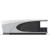 Cabine de villégiature mobile en acier, hôtel conteneur, mini-villa modulaire préfabriquée, capsule spatiale, maison
