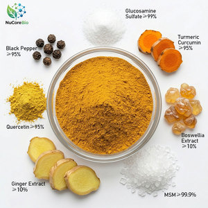 Polvo para el Soporte Articular de Marca Privada OEM ODM, Sulfato de Glucosamina, Cúrcuma, Curcumina 95%, Boswellia, MSM, Quercetina, Fórmula Natural - Product Image 1