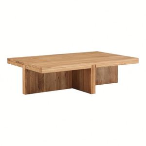 Mesa de Centro de Madera Sólida de Alta Gama Estilo Americano, Diseño Tradicional Ecológico y Duradero para Sala de Estar - Product Image 6