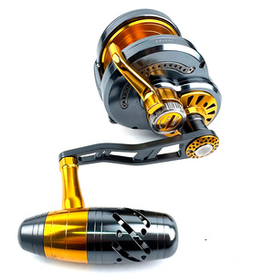 Carrete de Pesca Jigging OEM de Metal Completo para Barco, Relación 6.3:1, Carrete Convencional de Agua Salada para Atún con Manivela Potente, Ideal para Slow Pitch Jigging - Product Image 1