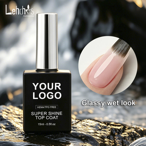 Esmalte <span class=keywords><strong>de</strong></span> Gel Profesional <span class=keywords><strong>de</strong></span> Calidad <span class=keywords><strong>de</strong></span> Salón, Sin HEMA, Sin TPO, Capa Superior Sin Limpieza, Superbrillante, Larga Duración, Efecto Vidrio Templado, 15 ml - Product Image 6