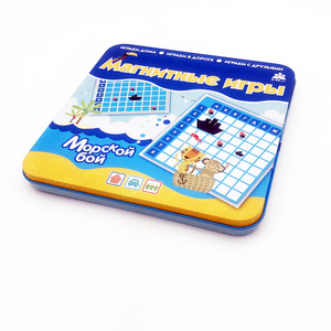 Trống Hình Chữ Nhật Kid Cờ Vua Trò Chơi Đồng Bằng Quà Tặng Hộp Thiếc - Product Image 4