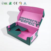 Boîte d'expédition de fleurs fraîches personnalisable et recyclable, pliable, en carton ondulé, avec impression à l'encre de soja et gaufrage, pour fleuristes