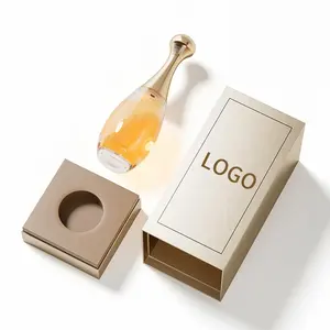 Design personalizzato di lusso confezione di alta qualità bottiglia di profumo vuota smerigliata da 50 Ml con scatola