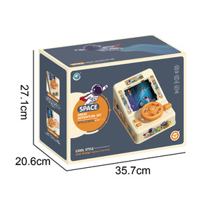 Machine de jeu de course avec volant spatial, jouet d'aventure de simulation électrique pour enfants de 4 à 6 ans - Product Image 4
