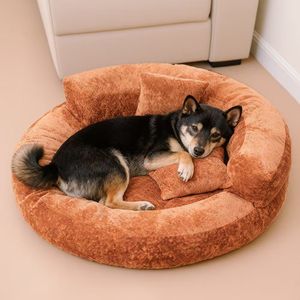 Custom-made breathable and <strong>warm</strong> winter <strong>dog</strong> plush <strong>bed</strong> luxurious pet <strong>bed</strong> with a pillow orthopedic <strong>dog</strong> <strong>bed</strong> - Product Image 3