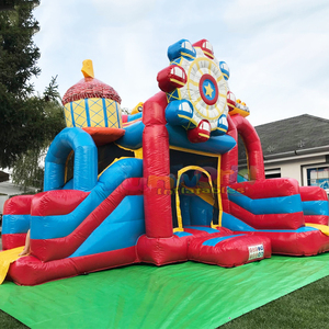 Castillo inflable con tobogán de montaña rusa, combo de brincolín y tobogán, castillos inflables comerciales. - Product Image 2