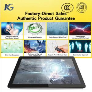 IP65 <span class=keywords><strong>7</strong></span>-Zoll & 12-Zoll Eingebetteter Industrieller All-in-One-PC Niedriger Stromverbrauch Anpassbare Schnittstellen Effiziente Wärmeableitung - Product Image 2