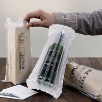 Sacs de protection pour bouteilles de vin, type Q, colonnes d'air 360 °   Sacs d'emballage gonflables antichoc pour l'expédition de produits électroniques en verre