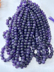 ¡Suministro al por mayor de cuentas de piedra de calabaza de amatista para la fabricación de joyas de excelente valor! - Product Image 3