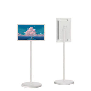 <span class=keywords><strong>SmartTV</strong></span> vertical portátil de 32 pulgadas con Android giratorio 10 Pantalla táctil con retroiluminación LED Cámara blanca - Product Image 1