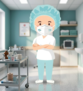 Masque médical Oto Mask 5 plis KN95 offrant une protection respiratoire supérieure pour un confort quotidien et un soutien de filtration fiable - Product Image 5