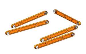 Todos los 5 enlaces de suspensión trasera Billet, kit de barra de pista de brazo de Control inferior trasero para <span class=keywords><strong>Ford</strong></span> Raptor Gen 3 2021-2025, precio de fábrica - Product Image 5