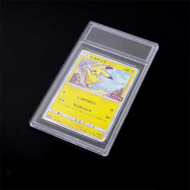 Custodia in acrilico trasparente protettiva UV per carte collezionabili PS A stile Yu-Gi-Oh custodia 60x87mm porta carte collezionabili TCG lastra sportiva magica