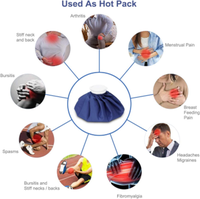 Sacs de glace réutilisables avec enveloppes, étanches, flexibles pour la cryothérapie, soulagement de la douleur, confort apaisant, thérapie chaude et froide, sacs d'eau