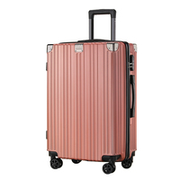 Valise de Voyage à Coque Rigide en PP de Luxe Multifonctionnelle à Fermeture Éclair, Cadre en Aluminium, Impression de Logo Personnalisée, Couleurs sur Mesure