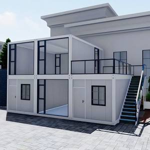 منزل حاوية فاخر بثلاث غرف نوم وحمام واحد، منازل حاويات قابلة للطي مسبقة الصنع بمقاس 20 و40 قدمًا للبيع - Product Image 2