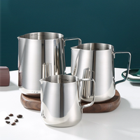 Tasse à latte en acier inoxydable élégante et fonctionnelle de 12oz 350ml avec bec gradué-Élevez votre jeu de café