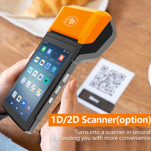 Đa chức năng mini di động POS Máy quét mã vạch 6 inch Android PDA được xây dựng trong máy in giấy nhiệt NFC cầm tay Wifi - Product Image 6