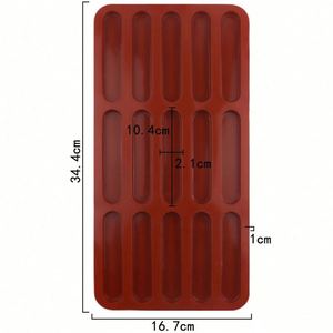 Moule en silicone écologique personnalisé avec logo, 15 cavités en forme de doigt, pour bougies, bonbons, savons, glaçons et résine, fabrication OEM/ODM - Product Image 2