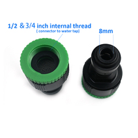Raccords de tuyau d'eau 8mm connecteur rapide de tuyau connecteur de tuyau d'eau de jardin adaptateur de robinet de robinet pour l'eau de jardin