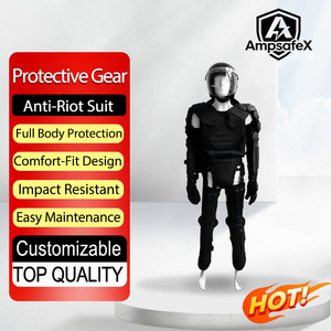 ชุดเกราะดำแบบปรับแต่งได้ AmpsafeX ขายส่ง |   ทนไฟ 800C ป้องกันการบาด ป้องกันการแทง ทนต่อแรงกระแทก ทรงเข้ารูป สำหรับกิจกรรมกลางแจ้ง - Product Image 1