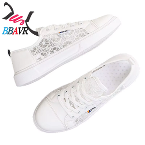 Dropshipping 2024, Zapatillas Deportivas Blancas de Malla para Mujer, Estilo Coreano, Transpirables, con Cordones, Versátiles, Nuevo Diseño, Casuales - Product Image 5