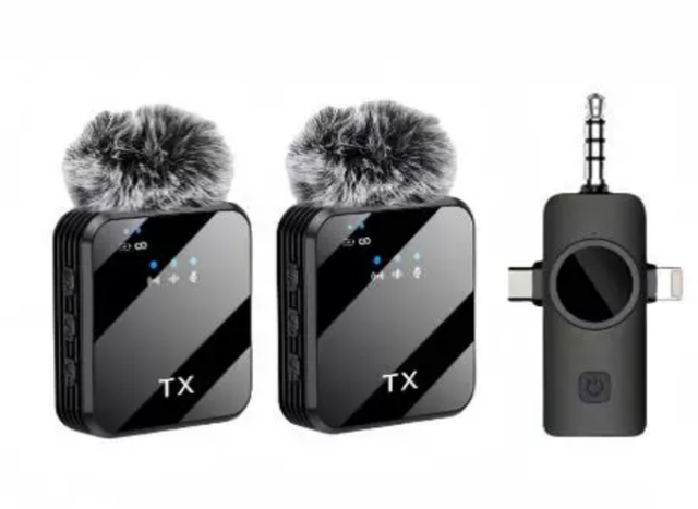 F16 3-in-1 F13 F12 Wireless Lavalier Microphone Outdoor Live Streaming Recording Noise Reduction Lavalier Microphone
