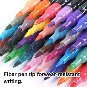Juego de 24 Rotuladores Acrílicos de Colores Brillantes, Marcadores Perla con Purpurina <span class=keywords><strong>para</strong></span> Cuadernos, Resaltadores Borrables <span class=keywords><strong>para</strong></span> Niños y Estudiantes, Dibujo a Color - Product Image 5