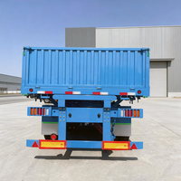 Semi-remorque à ridelles en acier de 3 ou 4 essieux, 40 pieds (13m/12.5m), 40 tonnes/60 tonnes, pour le transport de marchandises, à vendre