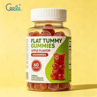 Complément alimentaire en gommes pour un ventre plat à base de vinaigre de cidre de pomme naturel, non OGM, sans gluten, à base de matières premières végétales, vente en gros