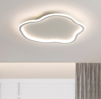 Éclairage créatif nordique moderne minimaliste populaire pour les chambres de princesse des enfants, luminaire de plafond en forme de nuage