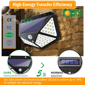 Las Mejores Luces Decorativas Solares para Pared Exterior con 114 LED, Impermeables, con Iluminación Superior e Inferior, Modelo WADE-JS026, Las Mejores Luces Solares para Pared WA - Product Image 2