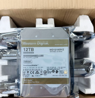 Disque dur interne SATA WD121KRYZ 12 To 7200 tr/min 3,5 pouces, série Gold, disque dur mécanique pour serveur d'entreprise, stockage N.AS
