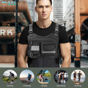 Schijnbare Selectie Hardlopen Wandelen Outdoor Sport Edc Reizen Borst Tas Borst Pack Heren Borst Vest Holster