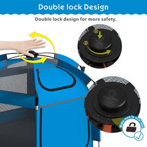 Prodigio UF002 6 lati box portatile e pieghevole con noi o certificati Standard europei pop up playhouse pop up Playpen - Product Image 6