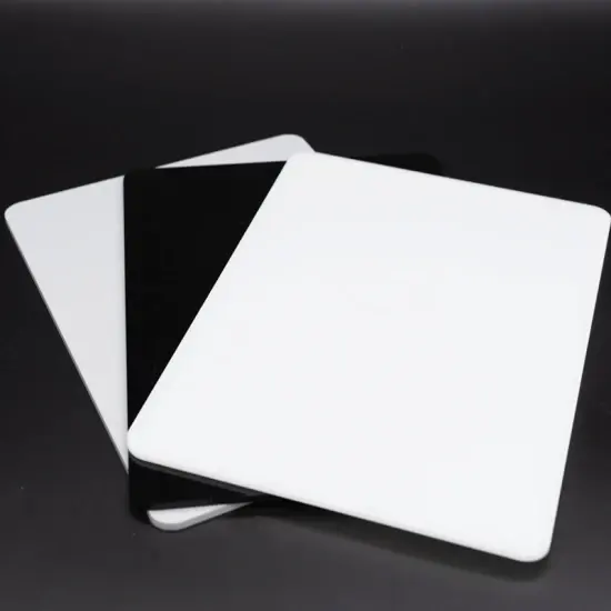 튼튼한 무광택 가격 단단한 흰색 아크릴 시트 흰색 아크릴 패널 보드 둥근 흰색 아크릴 보드 장식