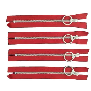विपरीत रंग 3 # राल Zippers उठाने अंगूठी Quoit जिपर DIY हस्तनिर्मित गौण सिलाई शिल्प बैग परिधान सामग्री Zippers